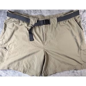 Khaki‎ Hiking Shorts Belted Mens Outdoor Casual Cargo Activewear